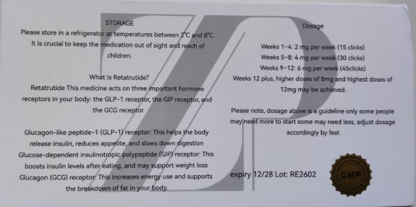 Retatrutide Weight Loss Injection pens (UK) – Advanced Appetite and Metabolic Support Therapy