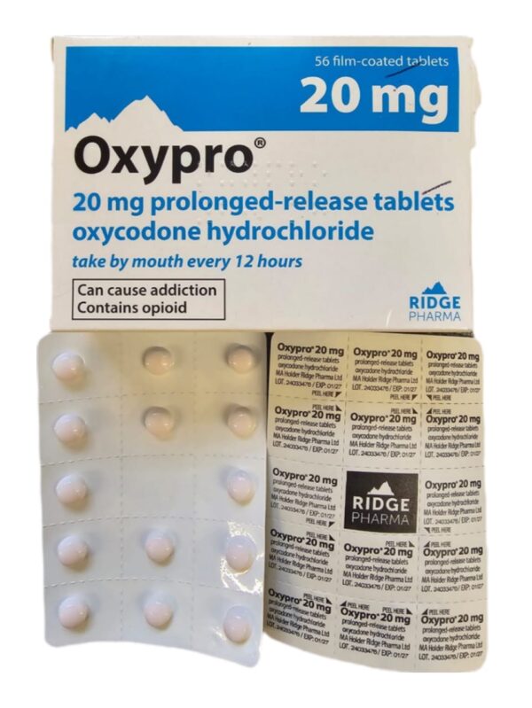 Buy Oxypro 20mg Online for Effective Pain Relief from EU